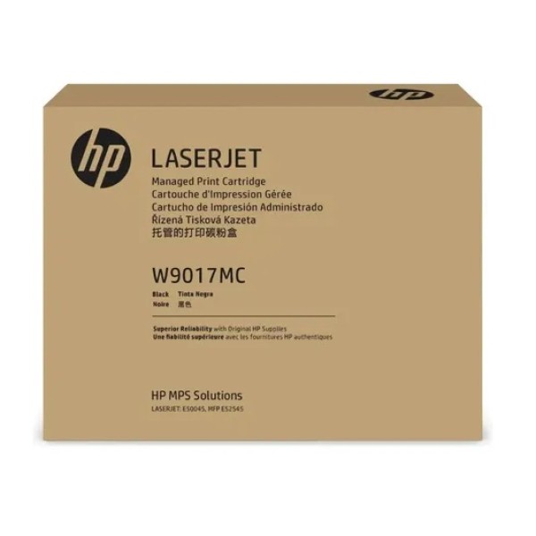 HP Black Managed LJ Toner Cartridge W9017MC