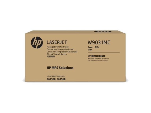 HP Cyan Managed LJ Toner Cartridge W9031MC v2