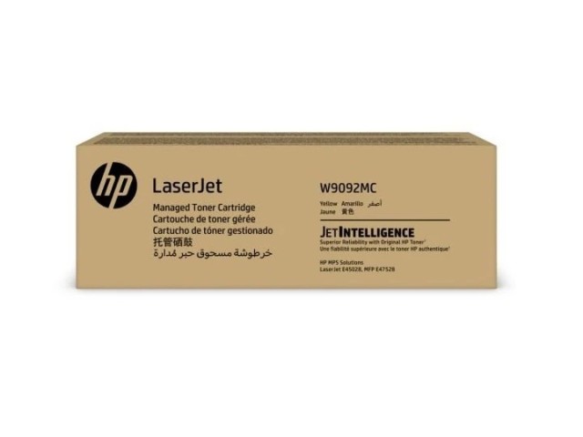 HP High Yield Yellow Managed Original LaserJet Toner Cartridge W9092MC