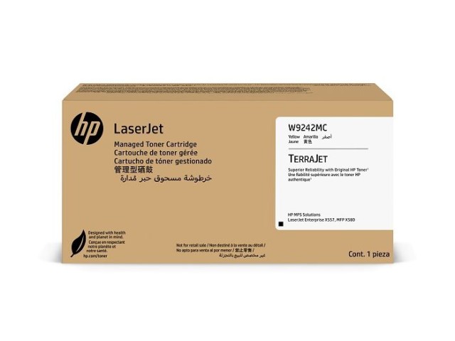HP LaserJet Yellow Managed Toner Crtg W9242MC