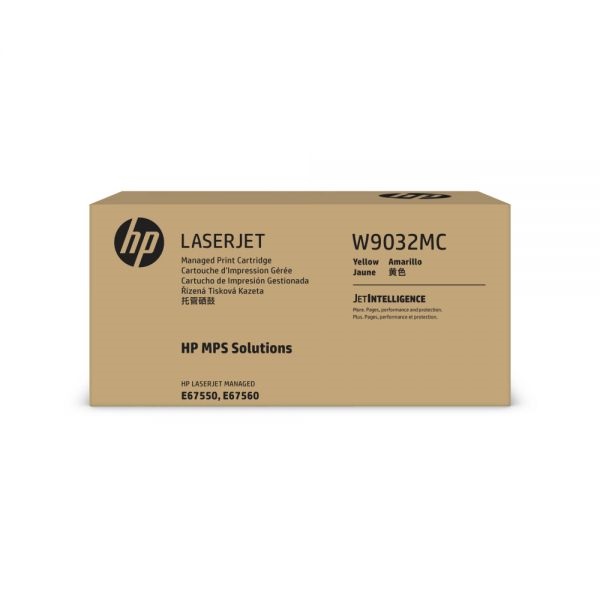 HP Yellow Managed LJ Toner Cartridge W9032MC