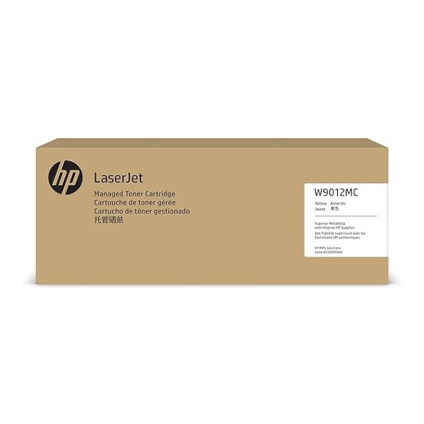 HP Yellow Managed Original LaserJet Toner Cartridge W9012MC