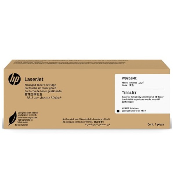 HP Yellow Managed Original LaserJet Toner Cartridge W9262MC